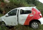 Acidente envolvendo carro da prefeitura de Paulistas deixa três pessoas feridas na MGC-259