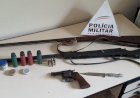 HOMEM DE 45 ANOS É PRESO EM PEDRA MENINA, DISTRITO DE RIO VERMELHO, POR POSSE ILEGAL DE ARMA DE FOGO