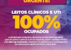 Peçanha anuncia ocupação máxima tanto nos leitos clínicos quanto nos leitos de UTI Covid do Hospital Santo Antônio