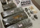 Trio é preso com barras de maconha em Ipatinga.
