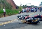 Acidente grave entre motos deixam duas vítimas fatais e uma ferida próximo a Gonzaga