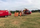 Criança de 11 anos é transferida de helicóptero para BH após acidente com moto.