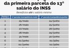 Décimo terceiro do INSS começa a ser depositado dia 25.