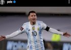 Pelé parabeniza Messi por recorde de maior goleador sul-americano