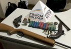 PM  de São José do Jacurí prende de homem por posse ilegal de arma de fogo.