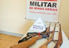 PM de Matelândia realiza operação e apreende várias armas de fogo