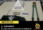 Autor de Furtos é preso na cidade de Santa Maria do Suaçuí