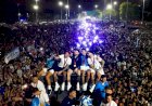 Jogadores da Argentina são recepcionados com festa em Buenos Aires; veja