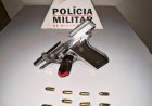 POLÍCIA MILITAR DE COLUNA PRENDE HOMEM ARMADO COM UMA PISTOLA 380 PRÓXIMO AO POSTO JACURI II