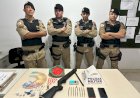 JOVEM É PRESO COM ARMAS E DROGAS EM SANTA EFIGÊNCIA DE MINAS
