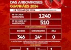 Boletim Epidemiológico das arboviroses em Guanhães