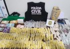 Suspeito de tráfico troca tiros com a polícia e é preso com mais de mil pinos de cocaína em Nova Serrana