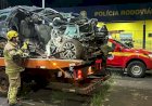 Família morre após carro bater em carreta estacionada na BR-365 em MG