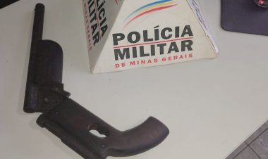 MILITARES DE SANTA MARIA DO SUAÇUÍ APRRENDE ARMA DE FOGO DURANTE OPERAÇÃO