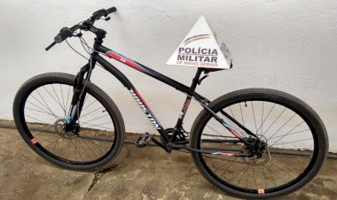 POLÍCIA MILITAR DE SANTA MARIA DO SUAÇUÍ RECUPERA BICICLETA FURTADA MINUTOS APÓS O DELITO