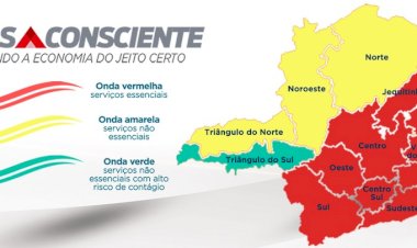 'Minas Consciente': atualização semanal mantém a macrorregião Oeste na fase mais restritiva