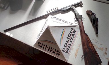HOMEM É PRESO EM SABINÓPOLIS POR POSSE ILEGAL DE ARMAS DE FOGO
