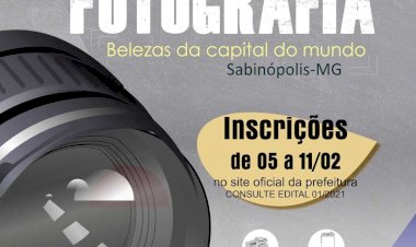 Concurso premiará fotógrafos no aniversário de Sabinópolis