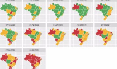 Mapas mostram evolução da ocupação de leitos de UTI e gravidade do momento