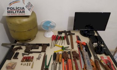 PM DE SANTA MARIA DO SUAÇUÍ  PRENDE HOMEM POR ARROMBAMENTO A RESIDÊNCIA E RECUPERA PRODUTOS FURTADOS