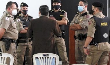 65º BPM recebeu em Guanhães, o Chefe do Estado Maior da Polícia Militar de Minas Gerais