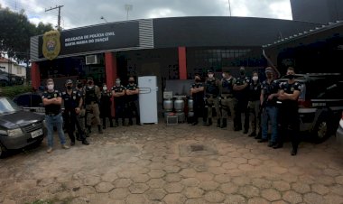 Operação conjunta entre as Polícias Militar e Civil recuperam  vários produtos de uma onda de furtos m Santa Maria do Suaçuí