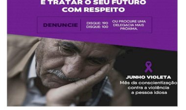 Materlãndia na campanha Junho Violeta - 15 de Junho é o Dia Mundial de Conscientização da Violência Contra a Pessoa Idosa.