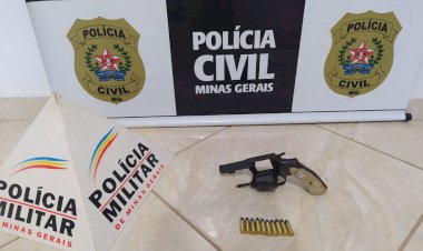 Operação conjunta entre as Polícias Civil e Militar realizaram cumprimento de mandado de busca e apreensão em Sabinópolis e prenderam homem por posse ilegal de arma de fogo