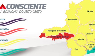 ATUALIZAÇÃO PLANO MINAS CONSCIENTE  Estado avança Microrregião de Guanhães para a ONDA AMARELA; município ainda não se posicionou sobre a alteração