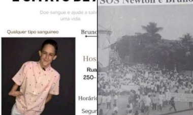 Familiares e amigos realizam campanhas de doação de sangue e arrecadação de recursos em prol do tratamento do guanhanense Bruno André Soares