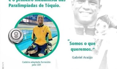 Primeira medalha do Brasil na Paralimpíadas em Tóquio é de paciente do Centro de Reabilitação de Diamantina