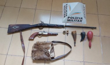 Homem de 58 anos é preso em Materlândia por posse ilegal de arma de fogo