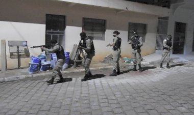 TREINAMENTO  SIMULADO DE COMBATE A EXPLOSÃO DE CAIXA ELETRÔNICO  EM PEÇANHA