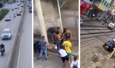 Após mortes em 'rolezinho', viatura quase acerta moto em protesto; veja o vídeo