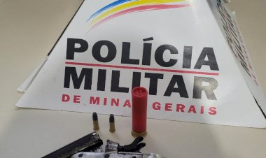 POLÍCIA MILITAR DE PEÇANHA PRENDE IRMÃOS POR PORTE ILEGAL DE ARMA DE FOGO