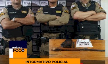 PM de Santa Maria do Suaçuí prende homem por porte ilegal de arma de fogo