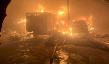 Incêndio destrói loja de peças de carros no Centro de Governador Valadares
