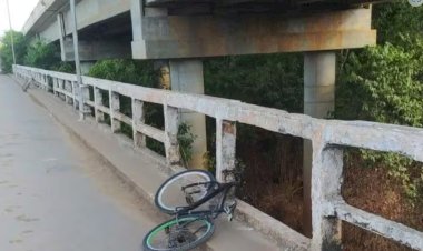 Homem bate bicicleta em mureta de ponte, cai em rio e desaparece em MG