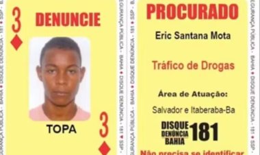 ‘Três de Ouros’ do Baralho do Crime, foragido da BA, é preso no interior de MG