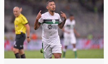 SATISFEITO Autor do gol do América no clássico, Fabinho elogia atuação da equipe no Mineirão