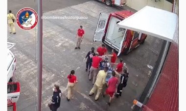 EM FOZ DO IGUAÇU Vídeo: bebê de 1 ano é salva pelos Bombeiros após ficar 6 minutos submersa em piscina