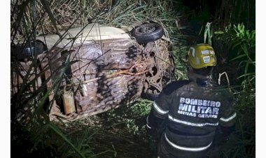 BR-499 Homem desaparecido é encontrado morto embaixo de carro capotado em barranco