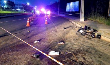 Condutor de carro morre e motociclista tem parte da perna arrancada em acidente na Av. Cuiabá, em Santarém