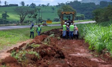 Trecho da MG-050 passa por obras de duplicação em Passos; veja orientações para desvio