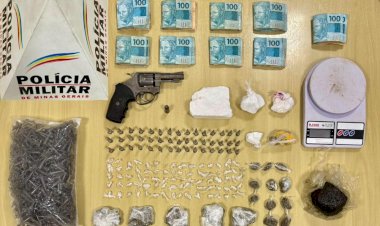 Quatro homens são presos em operação com apreensão de drogas, armas e R$ 9 mil em Ipatinga