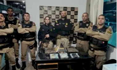 PRF e PM apreendem drogas e R$ 8 mil na BR-354 no Sul de Minas