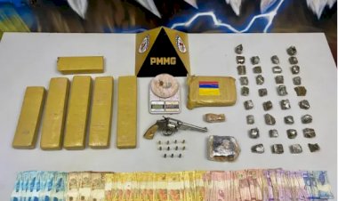 Homem é preso com drogas, arma, munições e dinheiro em Santana do Paraíso