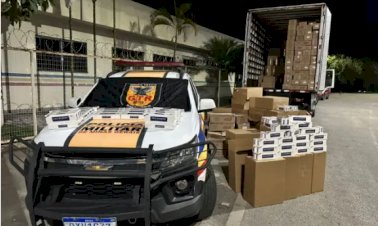 Polícia Militar Rodoviária apreende 250 mil maços de cigarro em patrulhamento na MG-050
