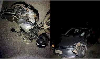 Motociclista morre após bater de frente com carro durante ultrapassagem na MG-060