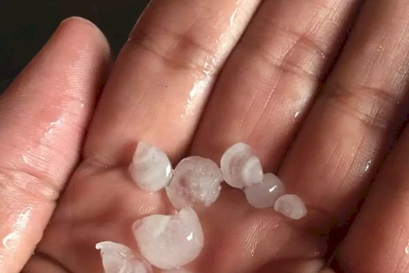 Tempestade de granizo atinge interior de Minas e pode chegar a Belo Horizonte